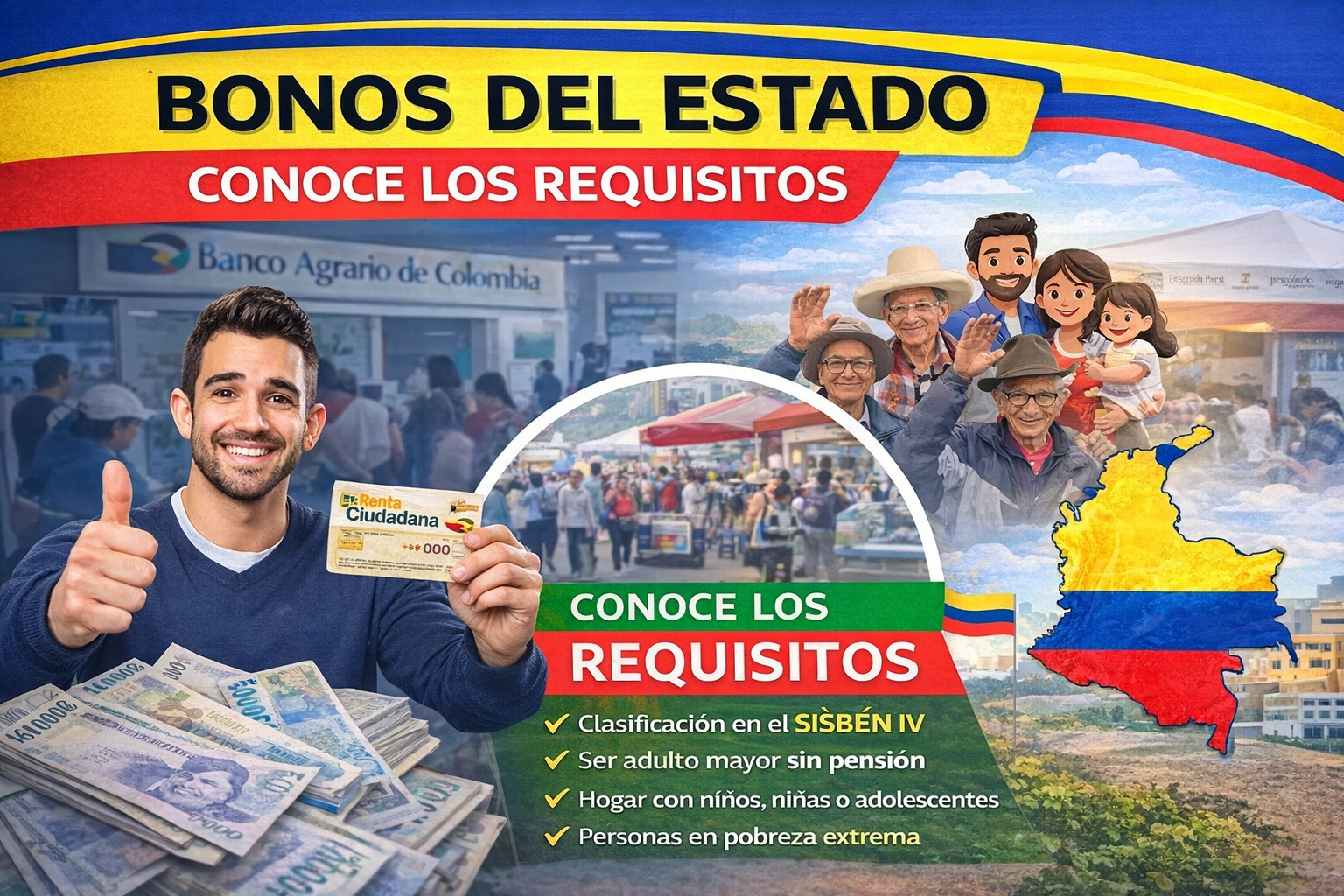 Guía informativa sobre los bonos sociales vigentes en Colombia